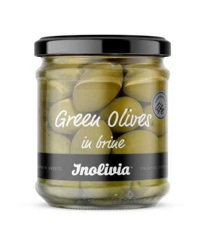 Green olives in brine