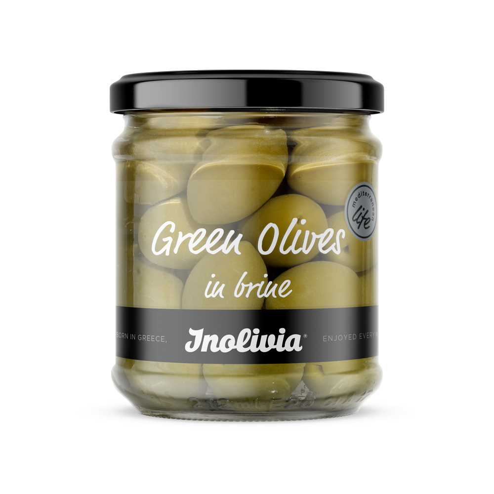 Green olives in brine Green olives in brine